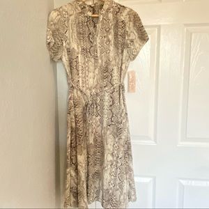 Animal print dress